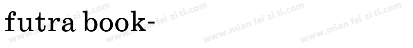 futra book字体转换